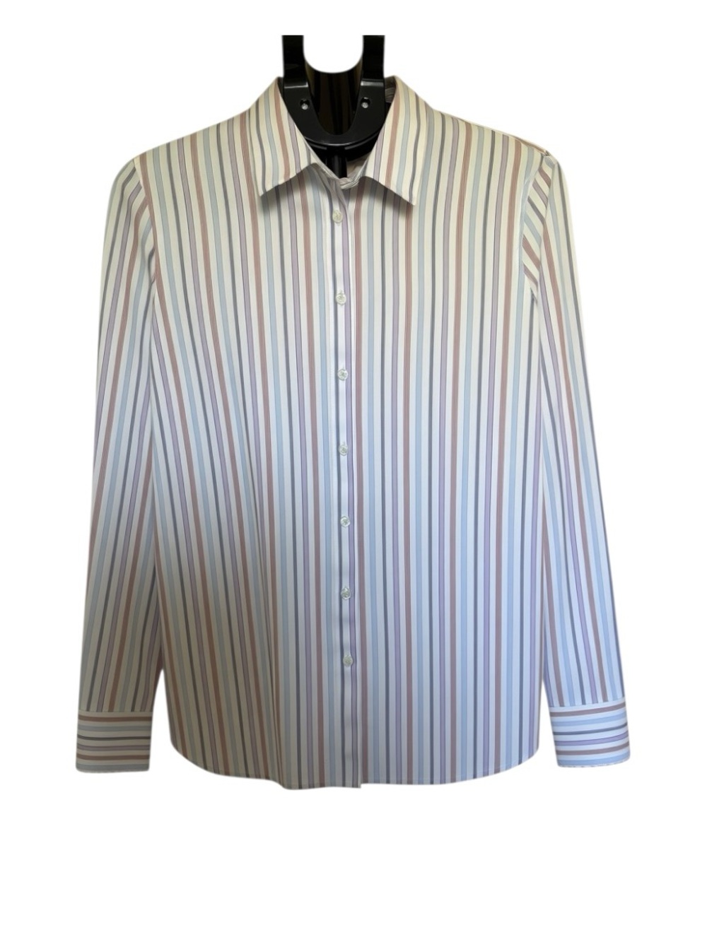 Brooks Brothers Women’s Striped Button Down Shirt 100% Cotton Long Sleeve Blouse